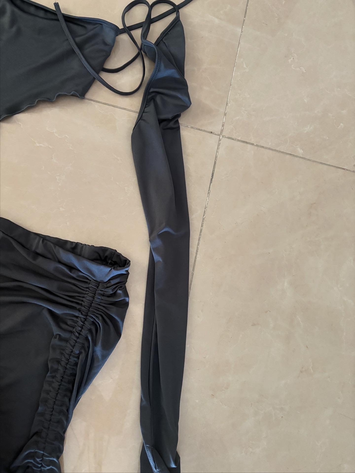 coordinato top gonna spallina